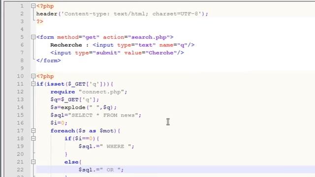 Tutoriel PHP : Fonction rechercher смотреть онлайн