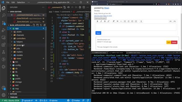 Intro To Editing Comments With Stimulus In Rails 7 | Ruby On Rails For Beginners Part 4 смотреть онлайн