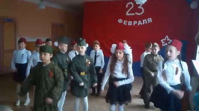 Село Яркое песня на 23 февраля 2019 г. 3 класс ! смотреть онлайн