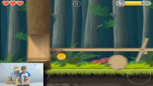 Красный Шарик БОСС Ниндзя №2 Эпизод Дремучий Лес - Даник и Папа играют в Red Ball 4