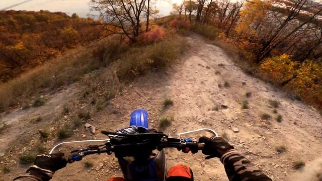 Дубки, заезд на Барсук, Самара Yamaha TTR250 смотреть онлайн