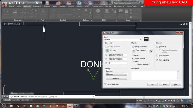 HỌC AUTOCAD #1: GHI DUNG SAI, ĐỘ NHÁM VÀ MẶT CHUẨN CỰC NHANH TRONG AUTOCAD VÀ AUTOCAD MECHANICAL смотреть онлайн