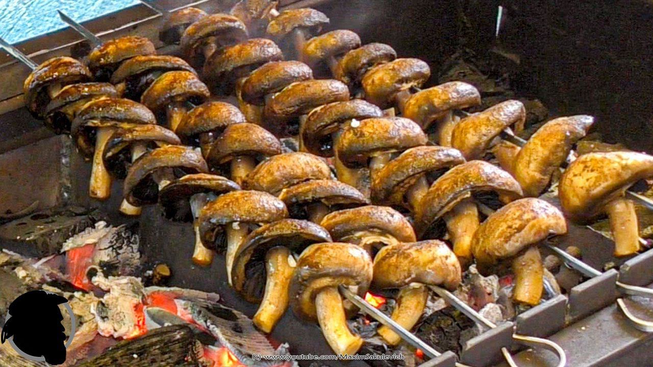 Шашлык из Грибов с Чесночным Соусом смотреть онлайн