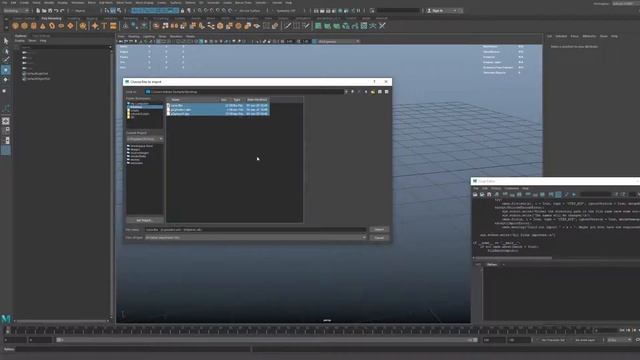 File Batch Importer - Script(Maya) смотреть онлайн