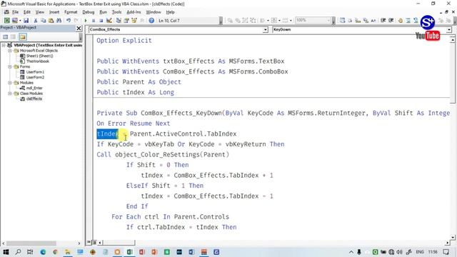Multiple TextBox Enter Exit Color Formatting using a single code in VBA