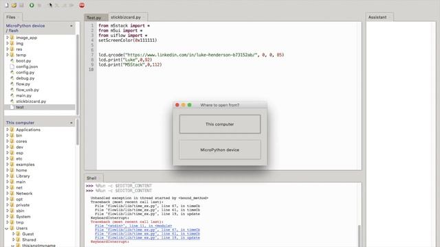 M5Stack Programming in Thonny - M5stickC and Atom on Micropython 1.12 смотреть онлайн