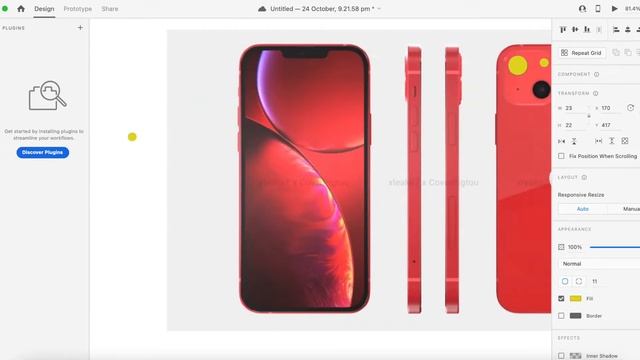 How to make IPhone 13 design in Adobe XD смотреть онлайн