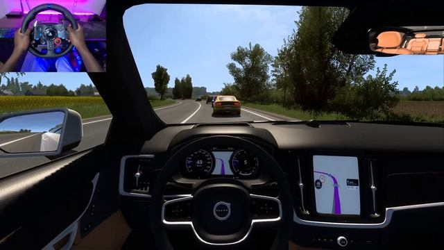 Volvo S90 2020 - Euro Truck Simulator 2 | ETS2 1.49 | Logitech G29 Gameplay смотреть онлайн