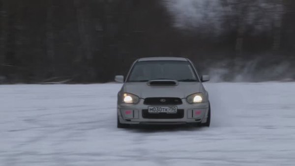 Winter drift My STI 05 GDB #subaru #kharioukov #sti #blobeye #drift
