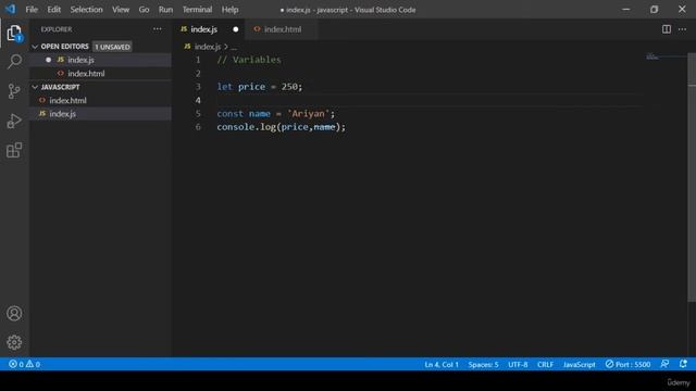 Uses of Let and Const in JS | Variables and Data Types | HackVenom смотреть онлайн