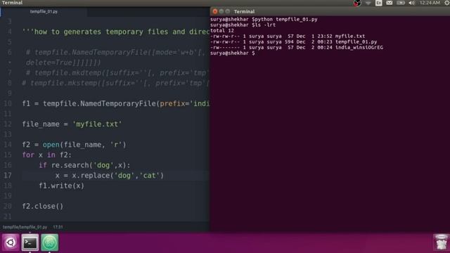 creating temporary files and directories in python|create temporary files|Python Tutorial#16 смотреть онлайн