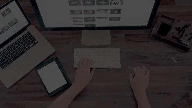 Видео фон для сайта - Работа за компьютером | rowpost.com смотреть онлайн