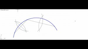 Определение центра дуги окружности, построение окружности по 3 точкам