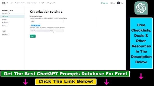 How To Find Your ChatGPT / OpenAI API Organization ID?