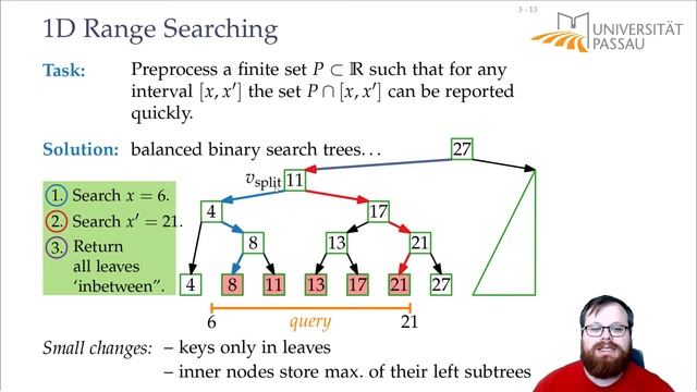 Orthogonal Range Queries: Range Trees and Kd-Trees (1/6) | Computational Geometry - Lecture 05 смотреть онлайн