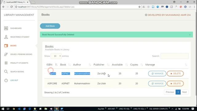 Library management system in asp.net & sql server смотреть онлайн