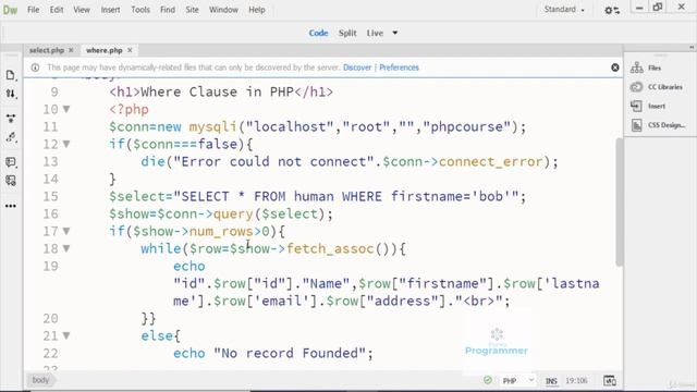 29. PHP MySQL Where | Learn Complete Web Development Course Using PHP/MySQL смотреть онлайн