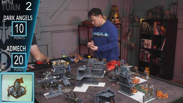 NEW Dark Angels vs Adeptus Mechanicus - Warhammer 40K Battle Report | NKG Live смотреть онлайн