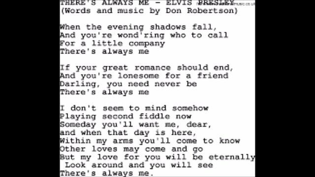 there's always me cover chords & lyrics смотреть онлайн