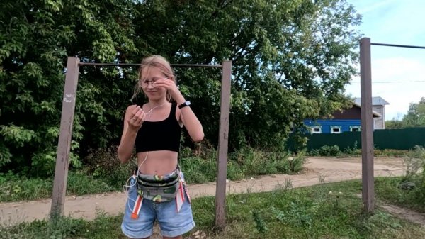 Велопрогулка по городу Бор: Юрасовское озеро, подтягивания на перекладине, парк Горького / TravelVK