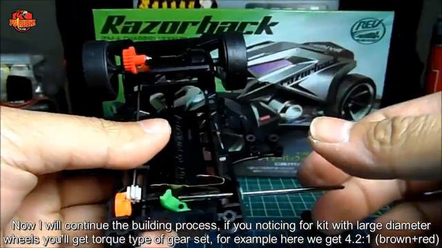 ミニ四駆 REVIEW - Razorback FM-A Chassis Kit (Unboxing & Assembling)