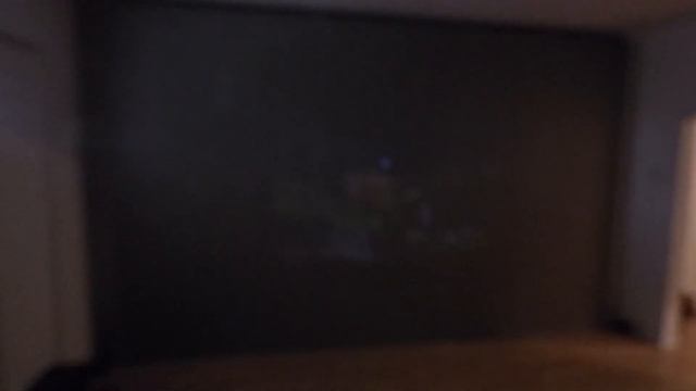 200 LUMENS POCKET PROJECTOR . 9 FT BACK + FULLY LIT ROOM VS IMMERSE 4K CINEMA