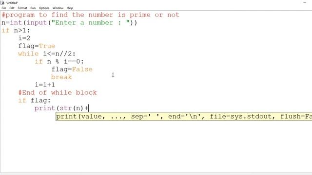 17 Program to find the number is prime or not in Python by Hemanth Academy смотреть онлайн
