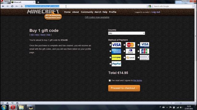How to buy 1,000 minecraft gift codes with 1 euro смотреть онлайн
