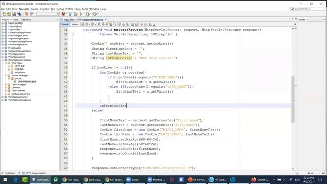 Lecture 10: Java Servlet (cookies and session Example) смотреть онлайн