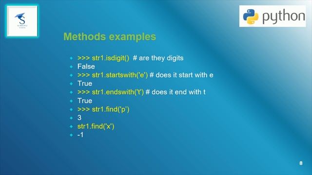 M1 lesson 8 string methods - Python 3 Subburaj Academy смотреть онлайн