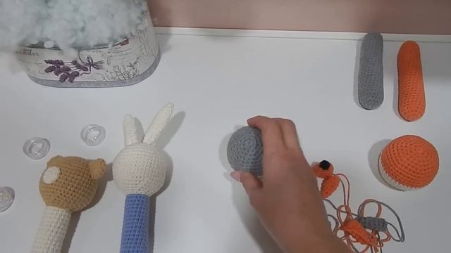 ♥♥ ПОГРЕМУШКИ крючком ♥ лесные звери ♥♥