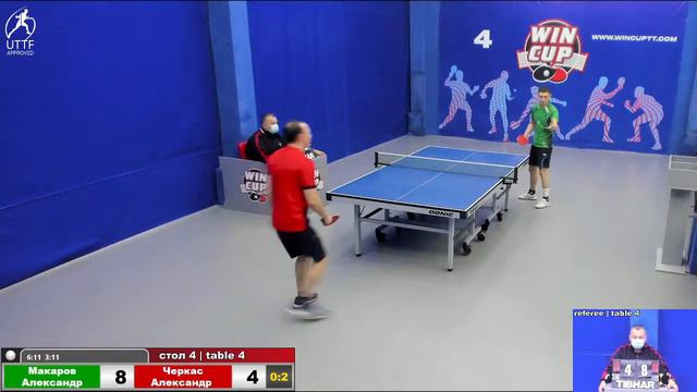11:30 Макаров Александр 2-3 Черкас Александр стол 4 ЮГ-1 18.12.21 смотреть онлайн