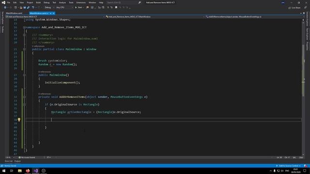 WPF C# Tutorial - Dynamically add and remove items from canvas in visual studio смотреть онлайн