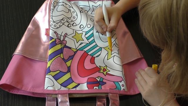 Пляжная СУМКА РАСКРАСКА антистресс. Сумка-раскраска для девочек Алмазная вечеринка Color Me Mine смотреть онлайн