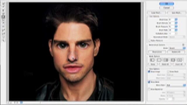 Tom Cruise transformed into an alien (Photoshop) смотреть онлайн