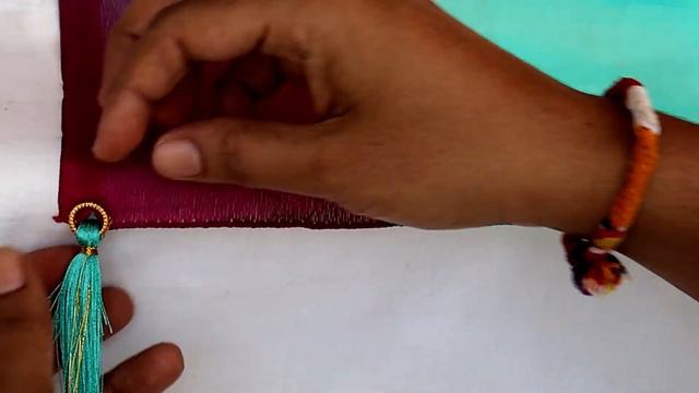 Simple & Easy Kuchu Design With Ring Beads For Beginners | 300 to 350rs Saree Kuchu Design | смотреть онлайн