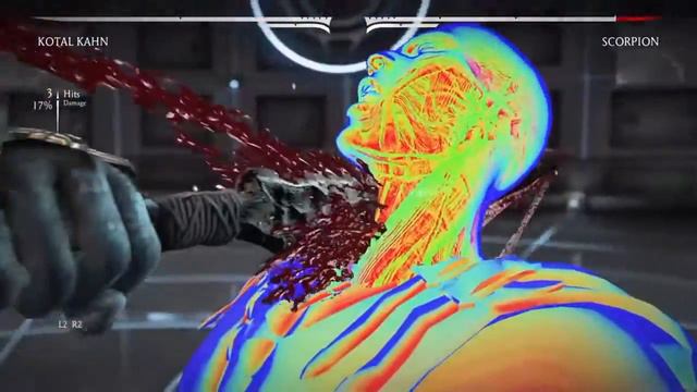 Mortal Kombat XL: All X-Ray Attacks on Infrared Scorpion смотреть онлайн
