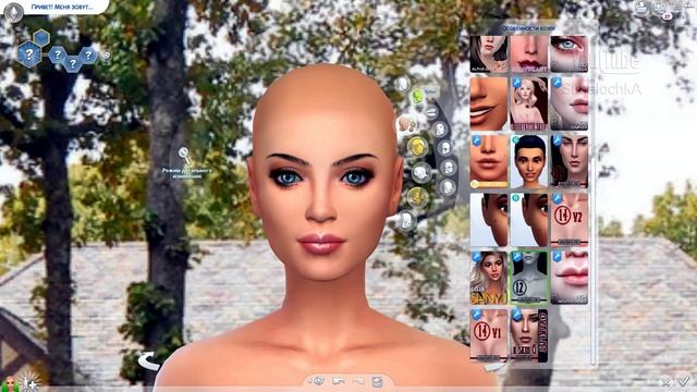 Sims 4: CAS Создаем красивую симочку / Creating a beautiful character + CC смотреть онлайн