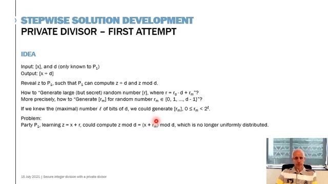[7B] Secure integer division with a private divisor смотреть онлайн