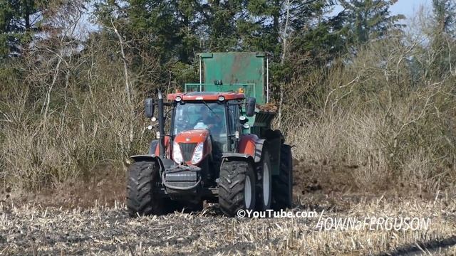 New Holland aka. Fiat T7.270 Working Hard in The Field w/ TEBBE Muck Spreader | Danish Agri Culture смотреть онлайн