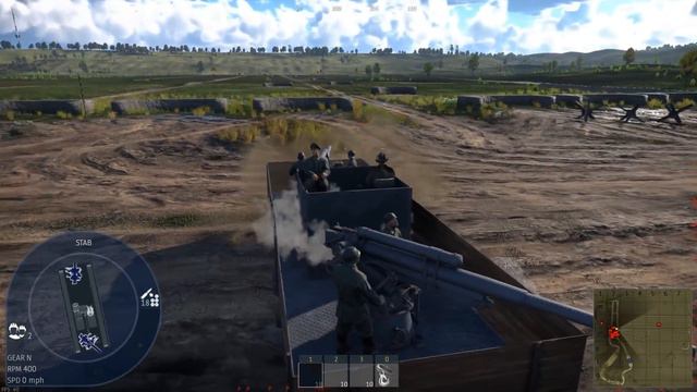 Railway Trolley with CANNONS in War Thunder...... смотреть онлайн