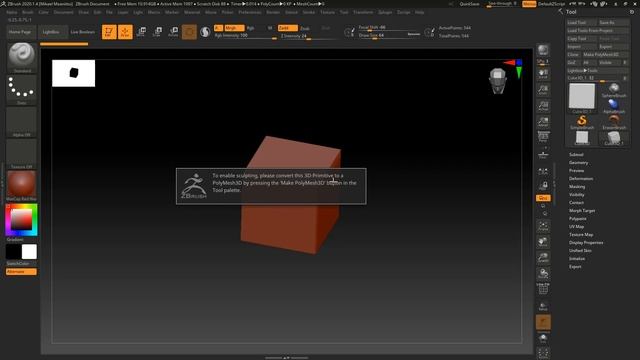 ZBrush - Basics Part 1 - 2.5D Mode (Draw Mode) & 3D Mode (Edit Mode) смотреть онлайн