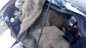 Лукойл GENESIS Armortech 5w40 & VW Polo Sedan CFNA. Холодный запуск.