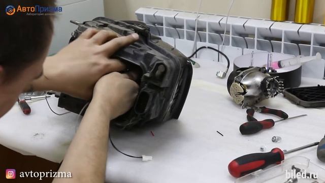 Audi Q5 Установка СВЕТОДИОДНЫХ модулей Optima Professional Series БЕЗ РАЗБОРА фар смотреть онлайн