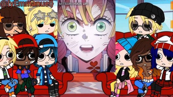 MLB react to Marinette as Mitsuri Kanroji! | Gacha Club