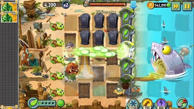 Plants Vs Zombies 2 Final Boss - 12 Team 3 Plants & Mints Max Level Vs PvZ 2 Final Bosses Fight!