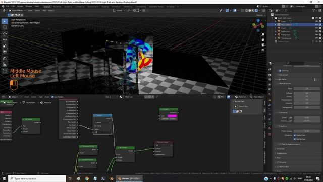 Blender: как использовать Light Path (Is Camera Ray, Transparent Depth и др.), Backfacing, Holdout смотреть онлайн