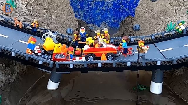 LEGO BRIDGE collapse and DAM breach - Ep 1 смотреть онлайн