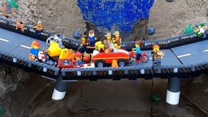LEGO BRIDGE collapse and DAM breach - Ep 1