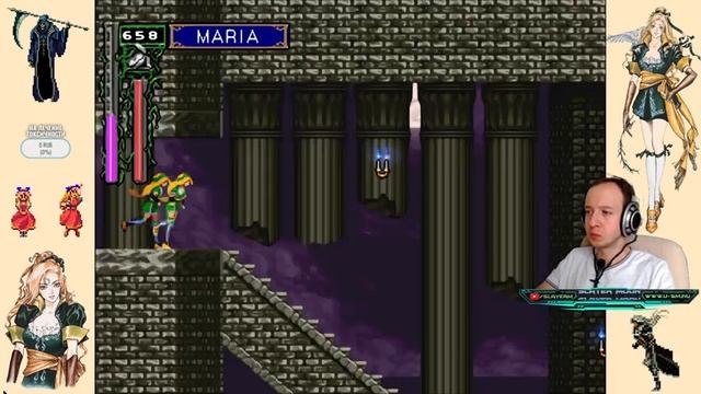 Летсплей сатурновской Castlevania Gekka no Yasoukyoku (Nocturne in the Moonlight), стрим номер 63 смотреть онлайн
